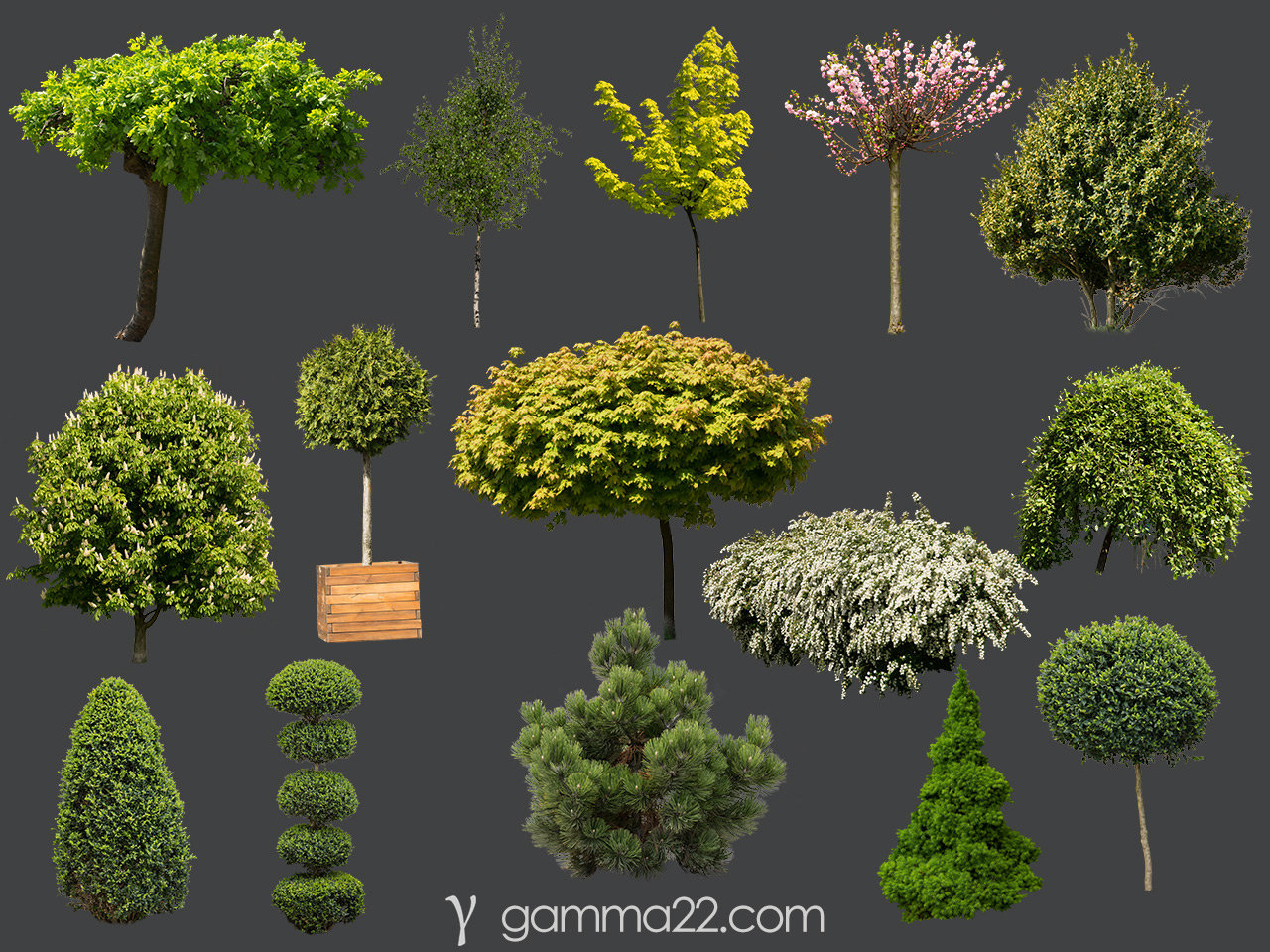 Free Vegetation Cutouts for architectural visualization